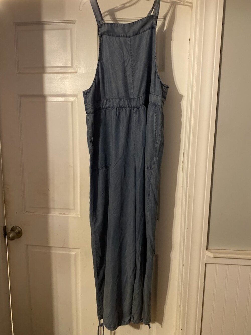 Entro tencel overalls with drawstring legs, large, nwt
